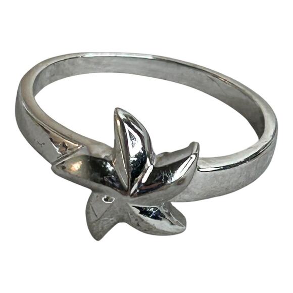 Vintage Edco Sterling Silver Starfish Ring Size 10 - Picture 1 of 4